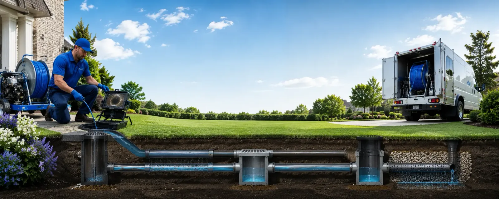 Outdoor drain cleaning information for Stockport, OH